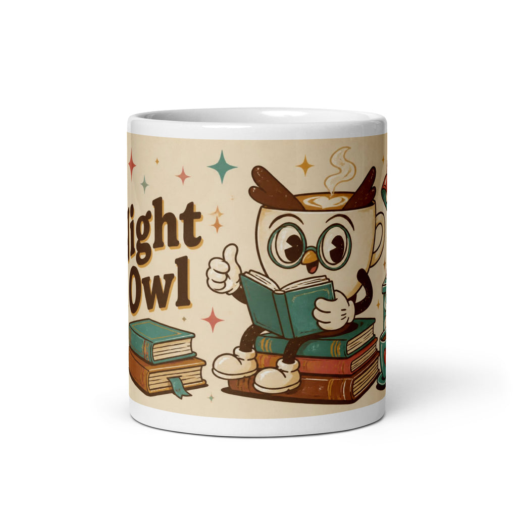 Night Owl 11 oz mug, front view