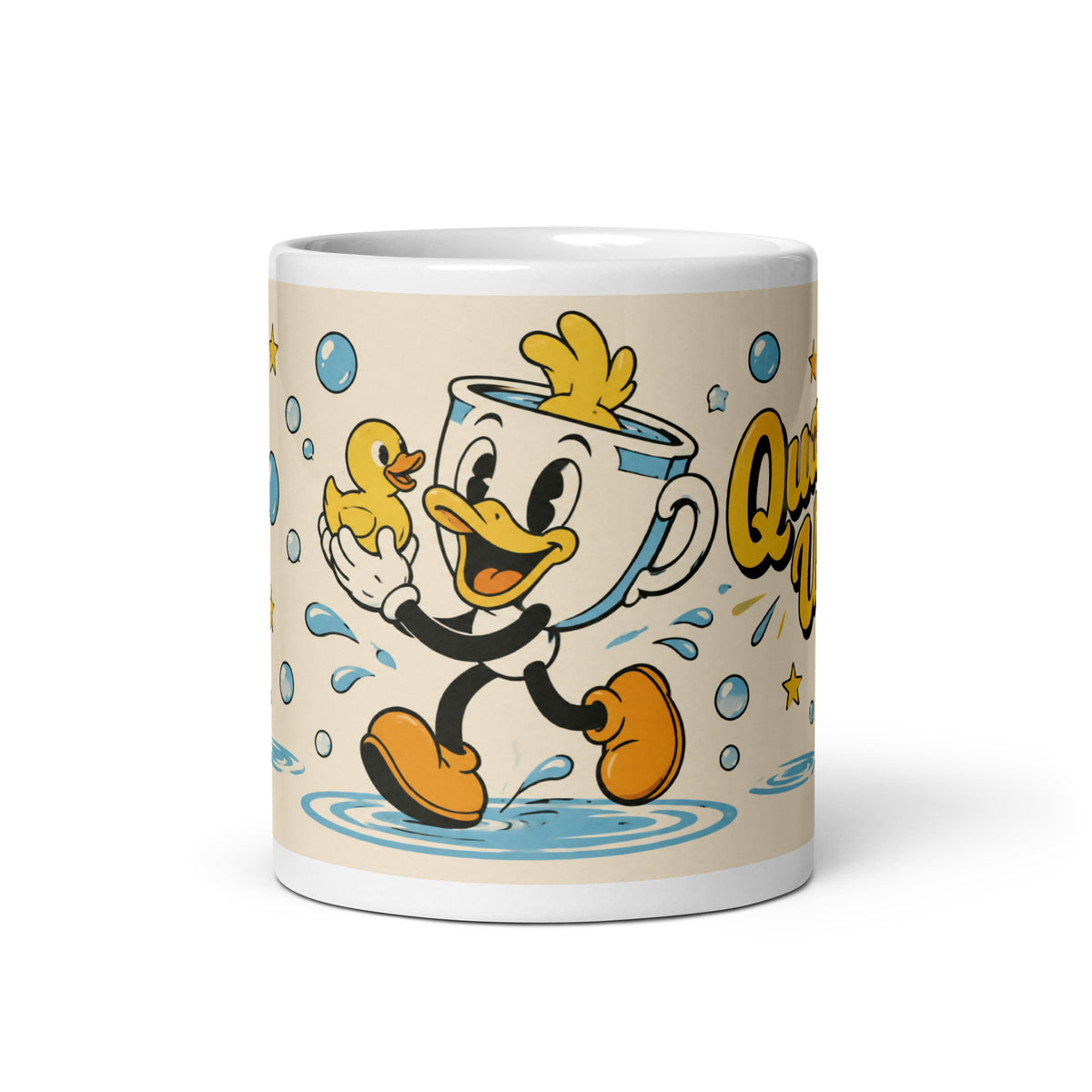 Quack Up mug, 11 oz front view