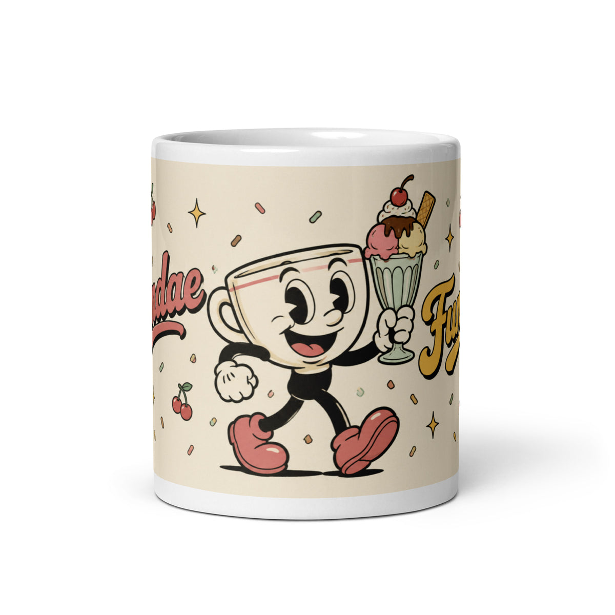 Sundae Funday mug, 11 oz front view