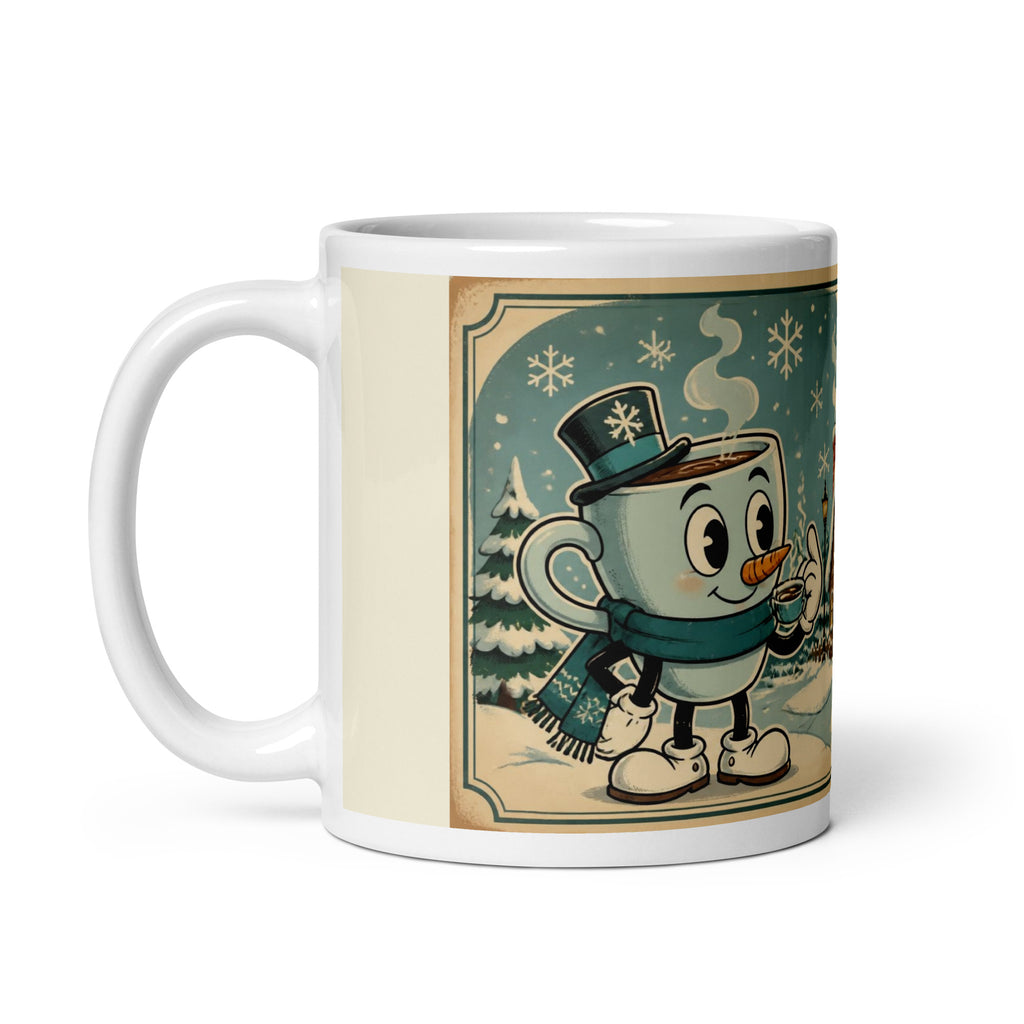 Snow Day Sips 11 oz mug, handle on the left