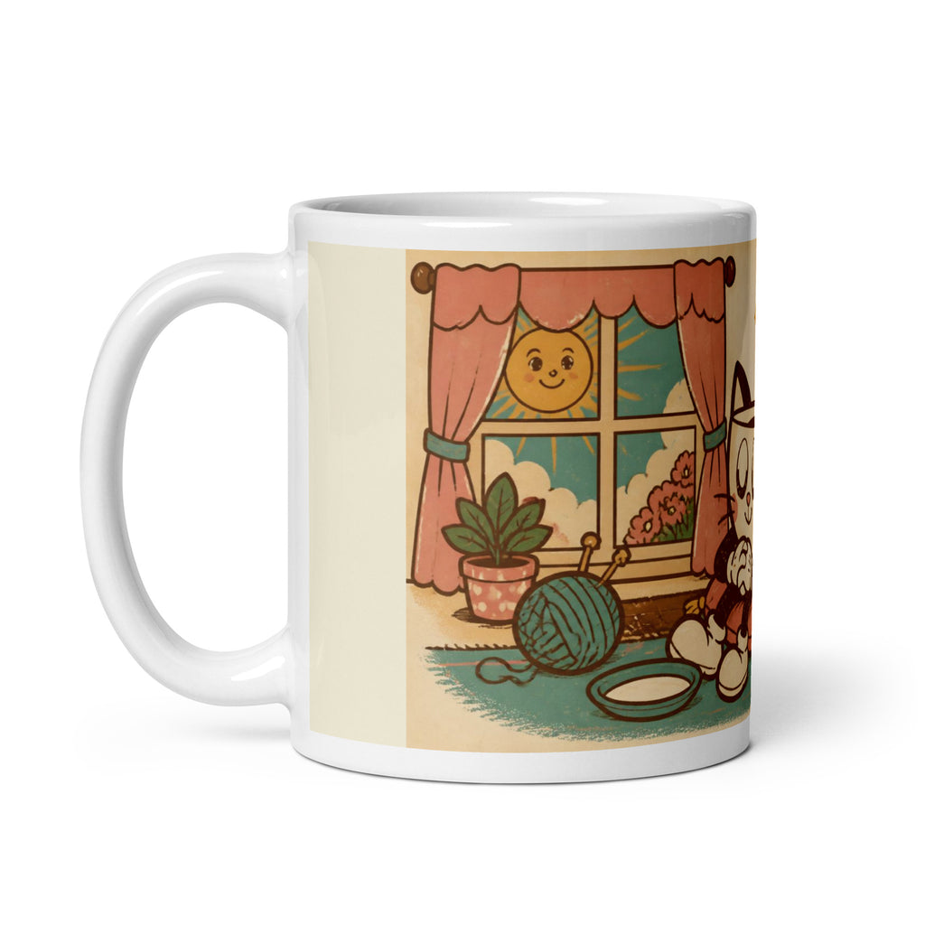 Paws for Tea 11 oz mug, handle on the left
