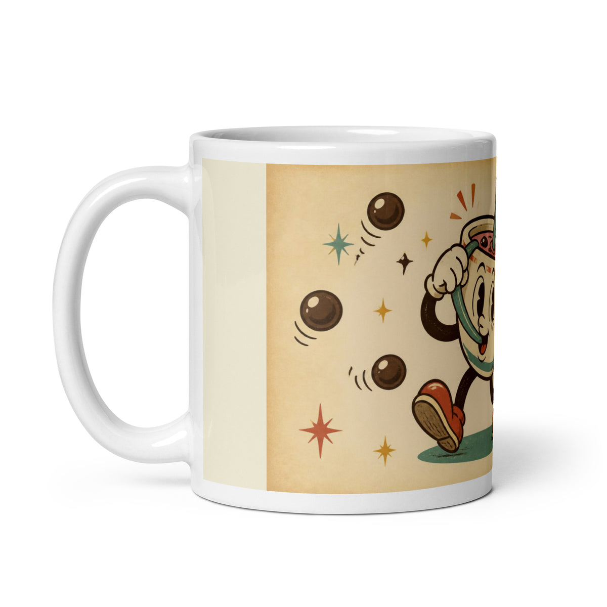 Boba Be Good 11 oz mug, handle on the left