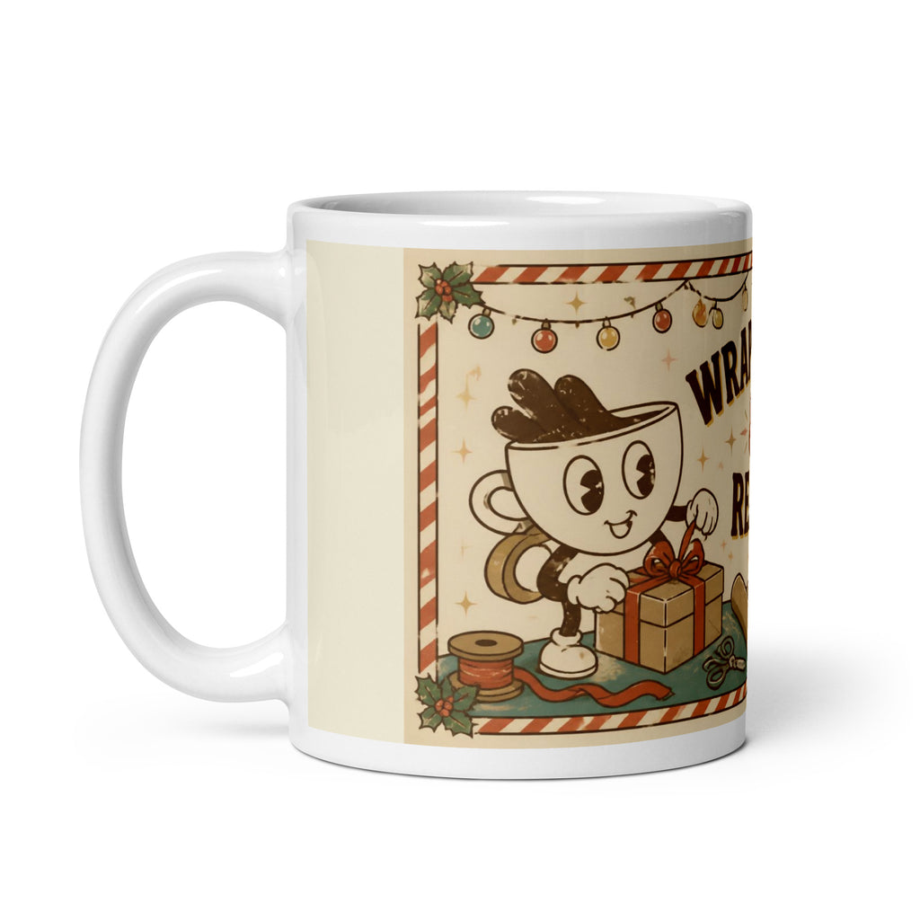 Wrapped Up & Ready 11 oz mug, handle on the left