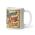 Snow Day Sips 11 oz mug, handle on the right