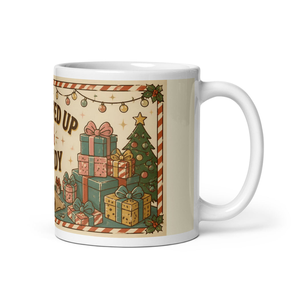 Wrapped Up & Ready 11 oz mug, handle on the right
