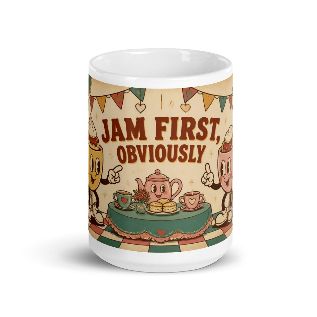 Jam First, Obviously 15 oz mug, front view