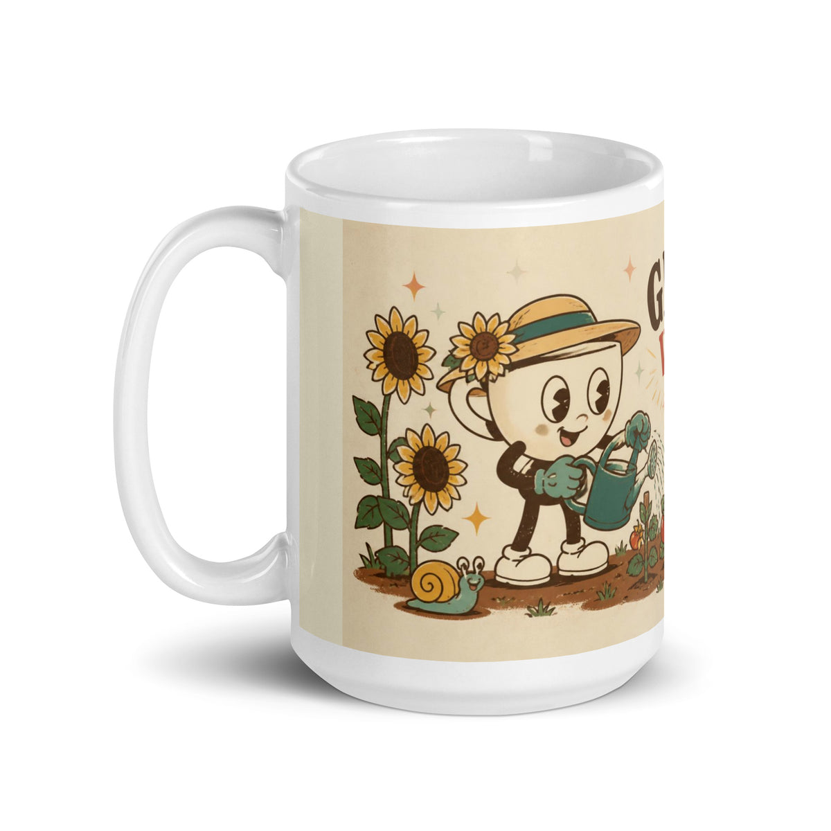 Grow With It 15 oz mug, handle on the left