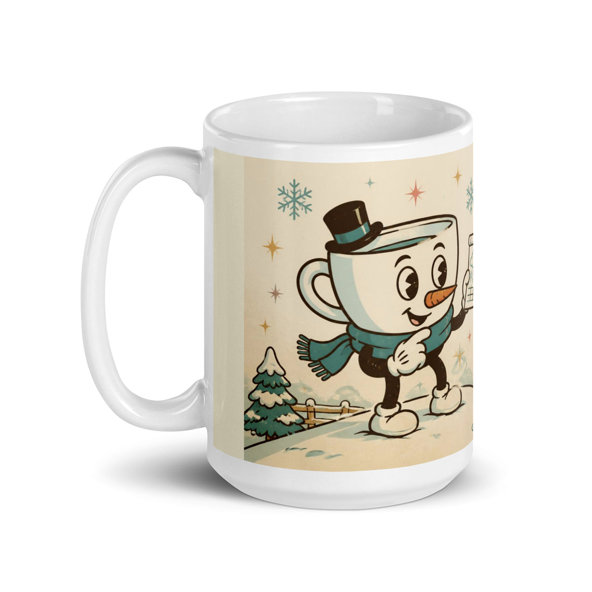 Flurry's Forecast 15 oz mug, handle on the left
