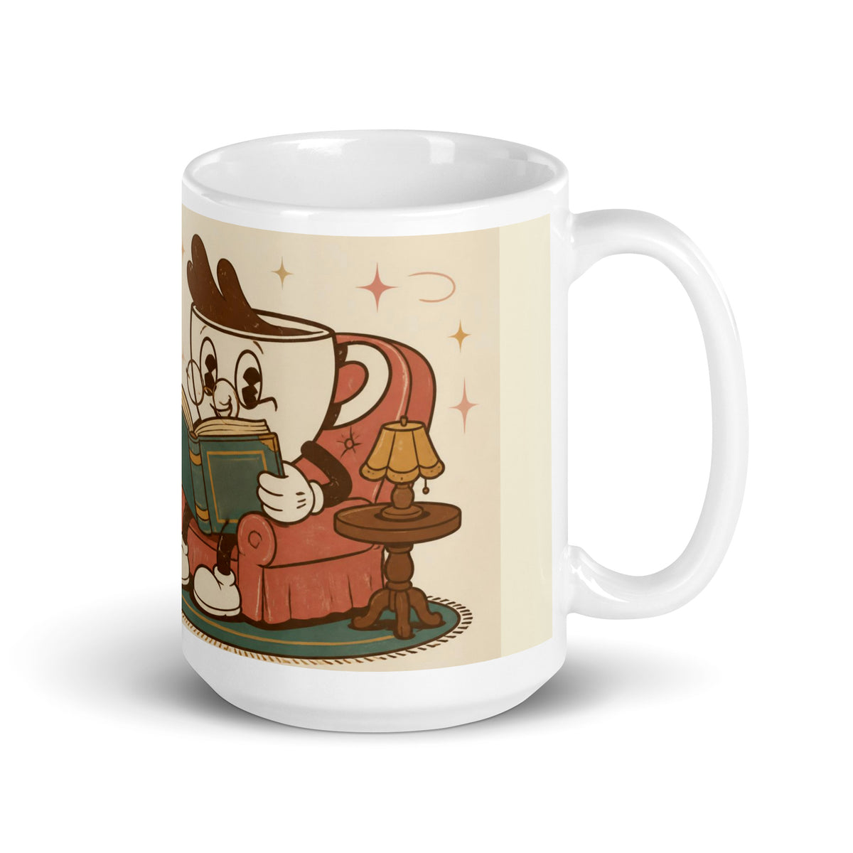 One More Chapter 15 oz mug, handle on the right