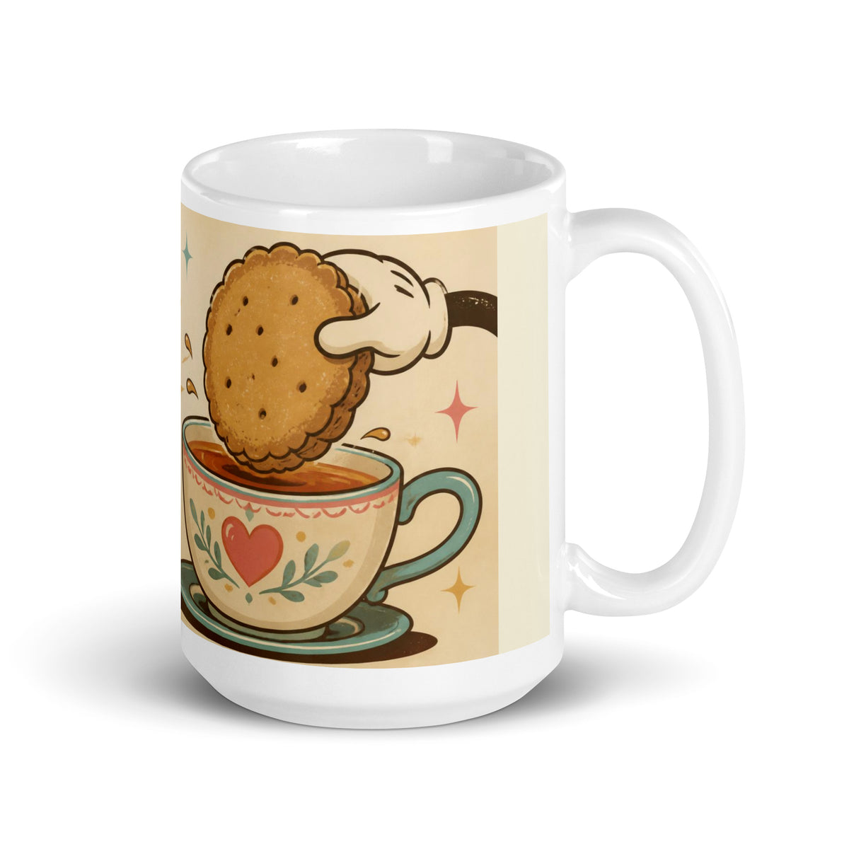 Don't Dunk Me! 15 oz mug, handle on the right