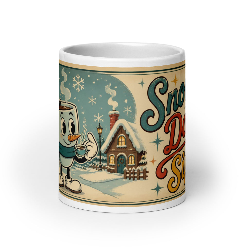 Snow Day Sips 20 oz mug, front view