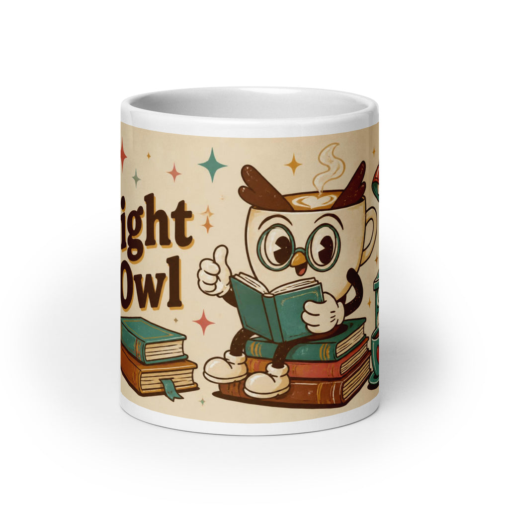 Night Owl 20 oz mug, front view