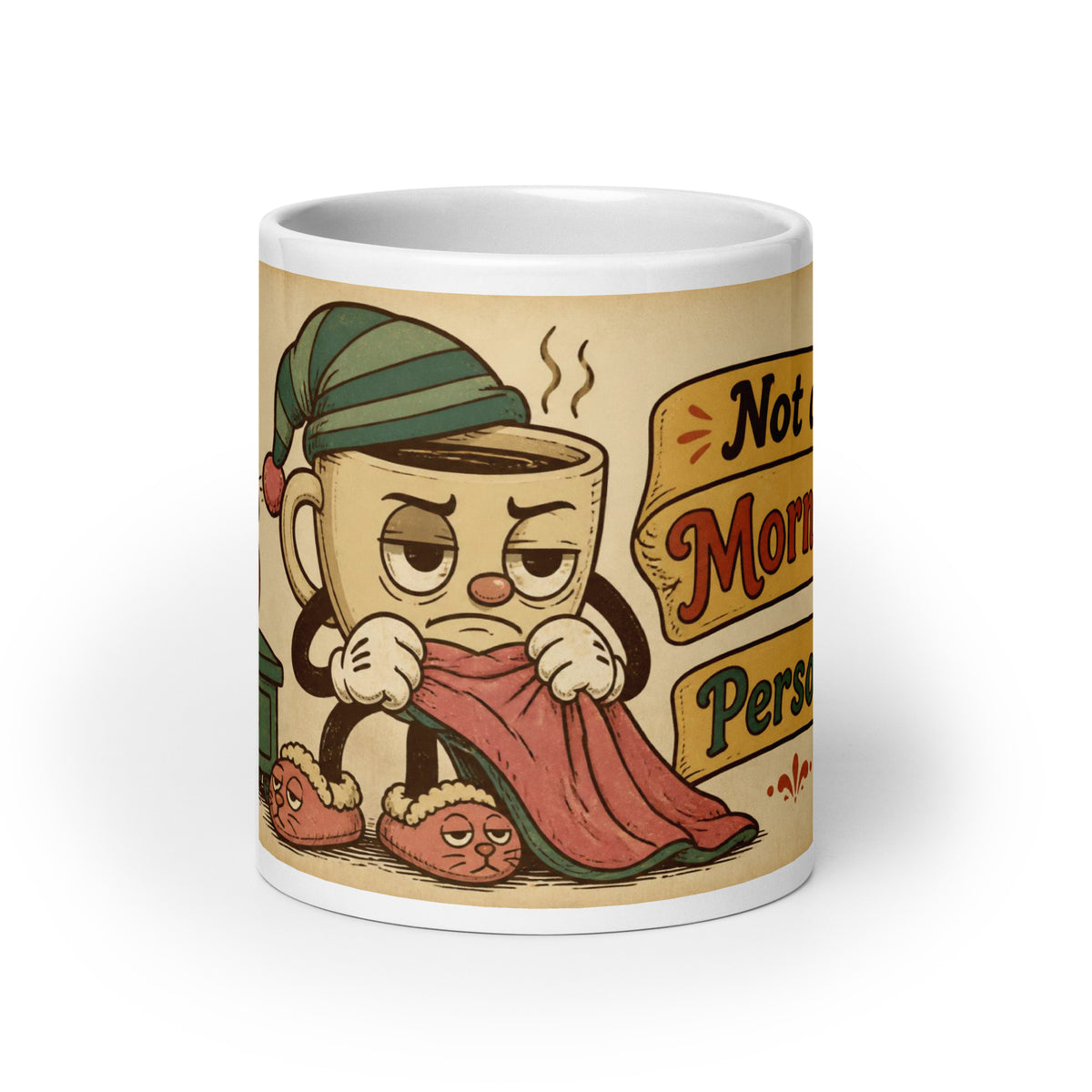 Not a Morning Person 20 oz mug, front view