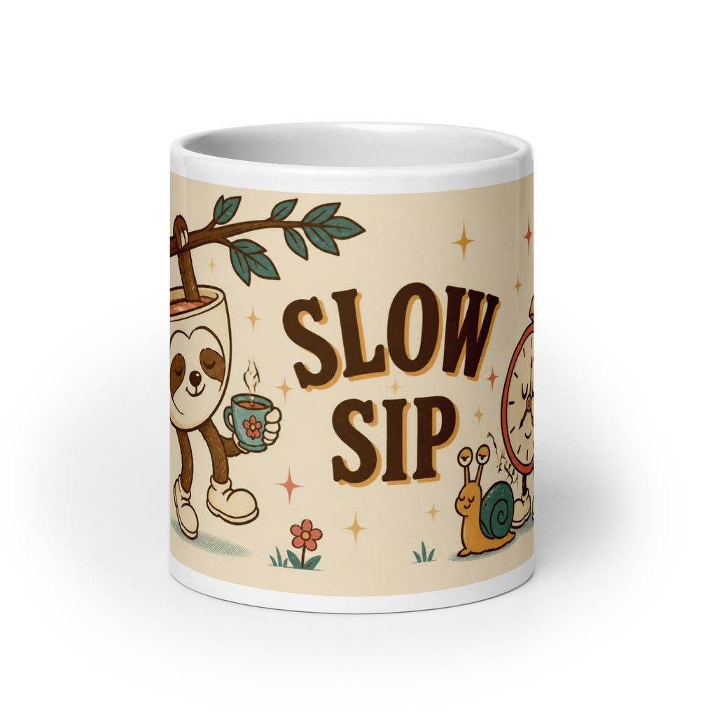 Slow Sip 20 oz mug, front view