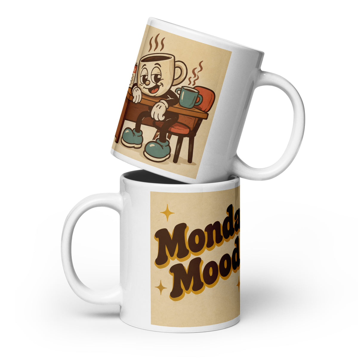 Monday Mood 20 oz mug, front view
