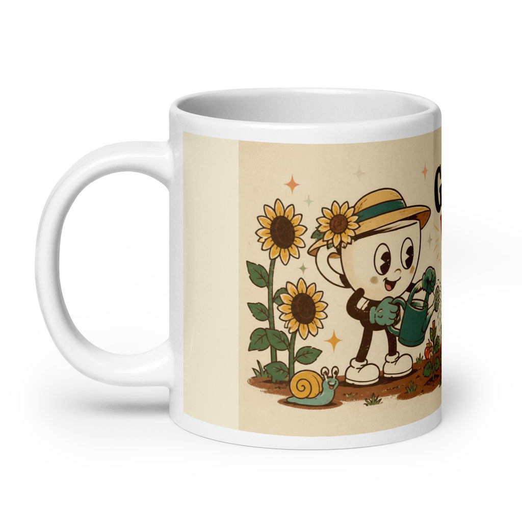 Grow With It 20 oz mug, handle on the left