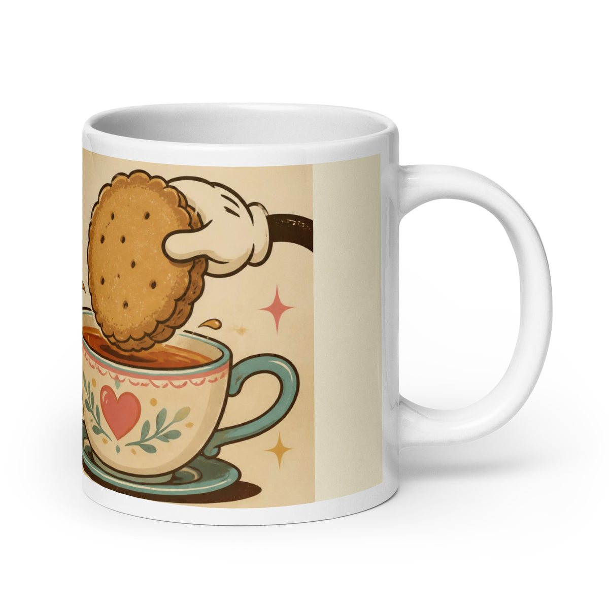Don't Dunk Me! 20 oz mug, handle on the right